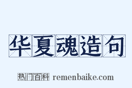 华夏魂造句是什么意思的图片